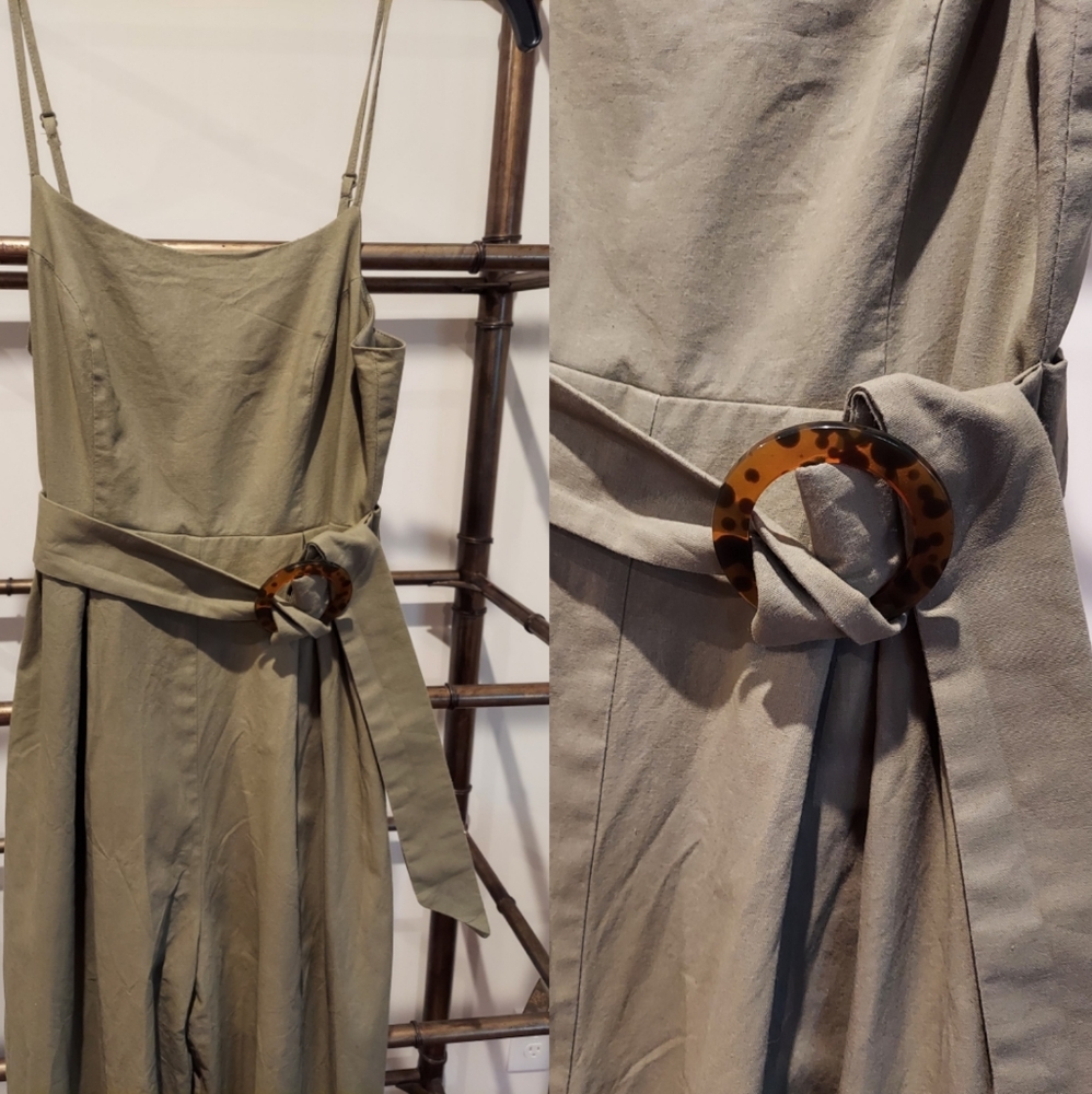 SOLD*Favlux Jumpsuit, Small, muddy green
